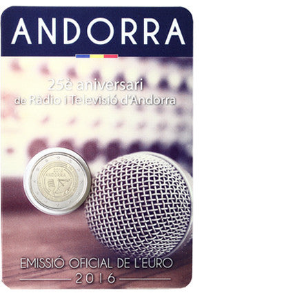 Andorre 2 euros 2016 CoinCard 25 ans de diffusion