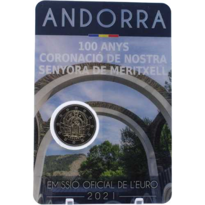 Andorre 2 euros 2021 CoinCard - Couronnement de la Madonna of Meritxell