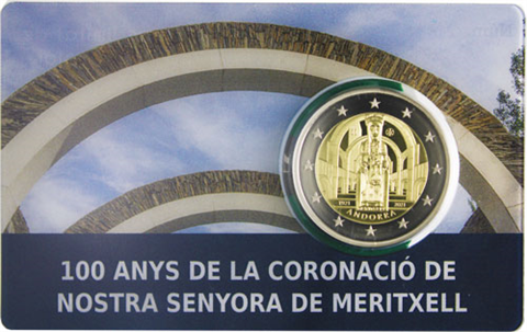 Andorre 2 Euro 2021 PP Couronnement de Méritxell
