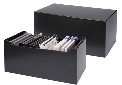Boîte d'archivage LOGIK pour coffrets de pièces de monnaie allemandes originales de qualité Belle Épreuve, mesurant 152 × 130 mm