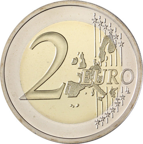Pièce de monnaie belge de 2 euros de 1999, en circulation, à l'effigie du roi Albert II.