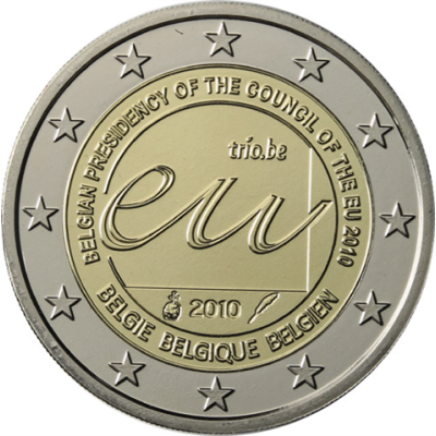 Belgique 2 Euro 2010 PP Présidence du Conseil de l'UE