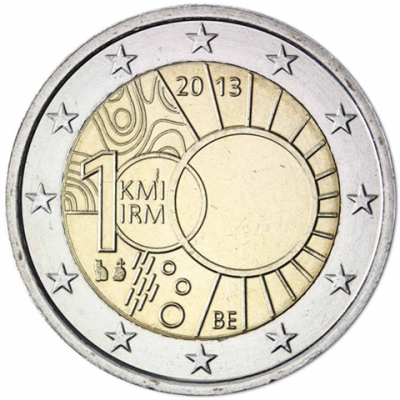 Belgique 2 Euro 2013 - Institut royal météorologique