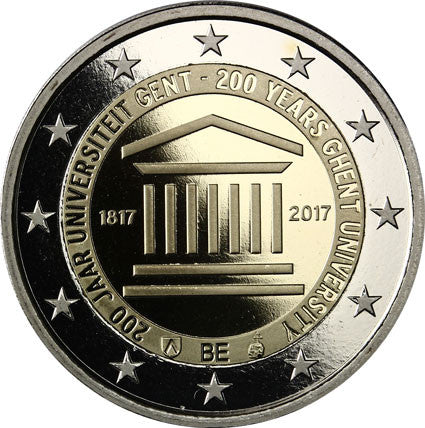 Belgique 2 Euro 2017 PP Université de Gand