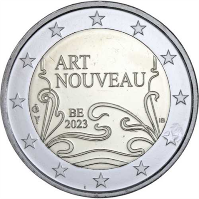 Belgique 2 Euro 2023 - Art nouveau à Bruxelles