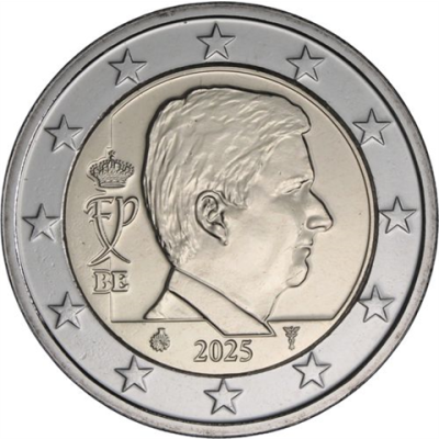 Belgique 2 Euro 2025 – Roi Philippe
