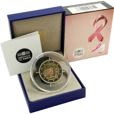 France 2 Euro 2017 PP en couleur Lutte contre le cancer du sein « 25e anniversaire Ruban Rose »