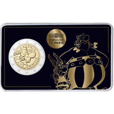 France 2 Euros 2019 CoinCard n° 1 - Astérix et Obélix - 60 ans d'Astérix