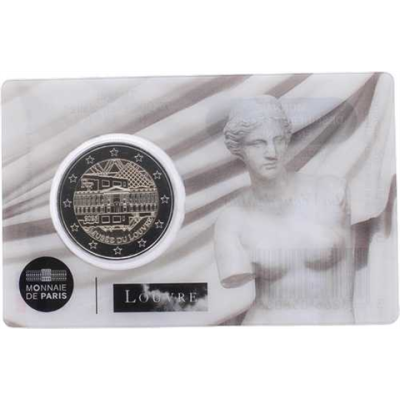France 2 Euro 2025 Musée du Louvre - CoinCard - Vénus de Milo