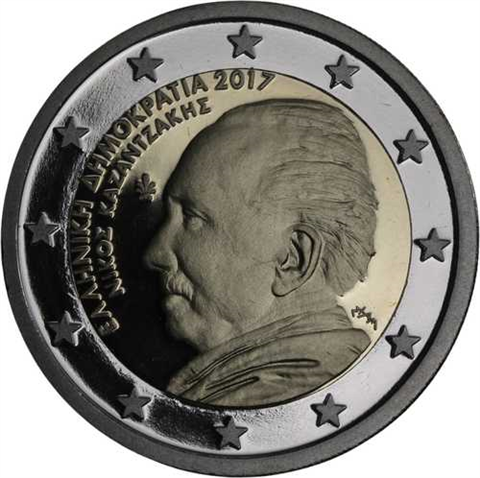 Grèce 2 Euro 2017 PP - Nikos Kanzantzakis