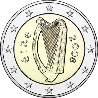 Irlande 2 Euro 2008 – Harpe celtique