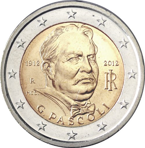 Italie 2 Euro 2012 bfr. Giovanni Pascoli