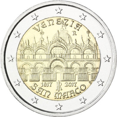 Italie 2 Euro 2017 400e anniversaire de la basilique Saint-Marc à Venise