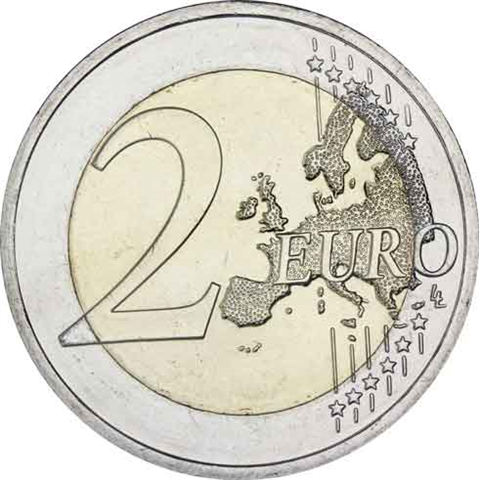 Italie 2 Euro 2021 Capitale Rome en couleur