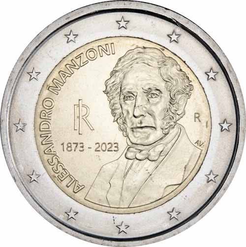 Italie 2 Euro 2023 Alessandro Manzoni