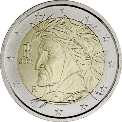Italie 2 Euro 2023 Dante Alighieri