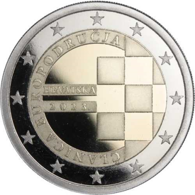 Croatie 2 Euro 2023 PP Introduction de l'Euro