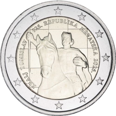 Croatie 2 Euro 2025 - Couronnement du roi Tomislav - 1100 ans du royaume