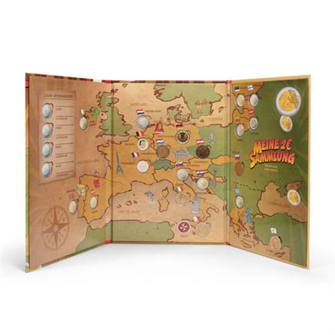 LEUCHTTURM Presso Album numismatique Enfants pour 19 x 2 pièces en euros