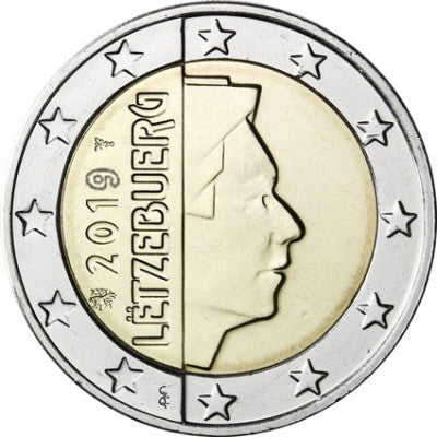 Luxembourg 2 euros 2019 bfr. Grand-Duc Henri Ier.