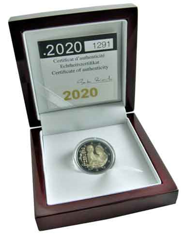 Luxembourg 2 Euro 2020 PP Naissance du prince Charles Jean