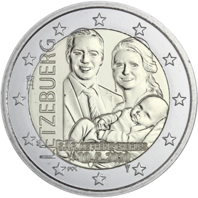 Luxembourg 2 Euro 2020 Stgl Prince Charles Mzz. Pont Saint-Servais