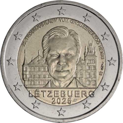 Luxembourg 2 Euro 2025 Accession du Grand-Duc Henri au trône