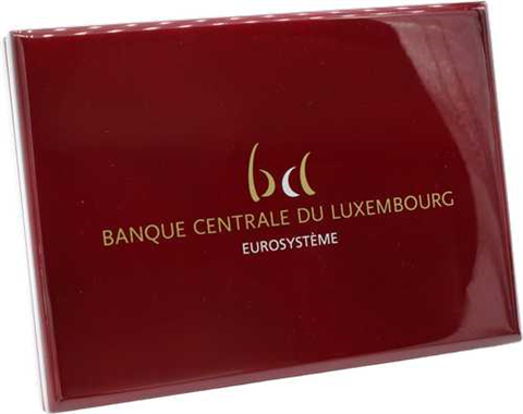 Luxembourg, 5 pièces de 2 euros 2022-2023, qualité Belle Épreuve, sous étui