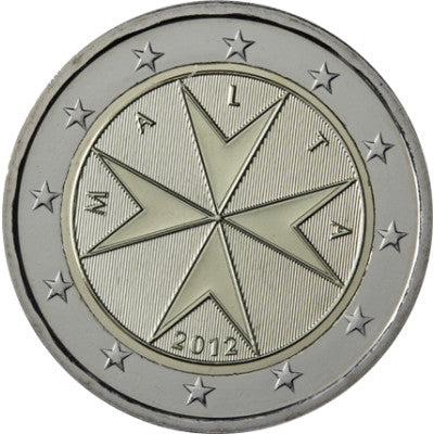 Malte 2 Euro 2012 bfr. Croix de Malte