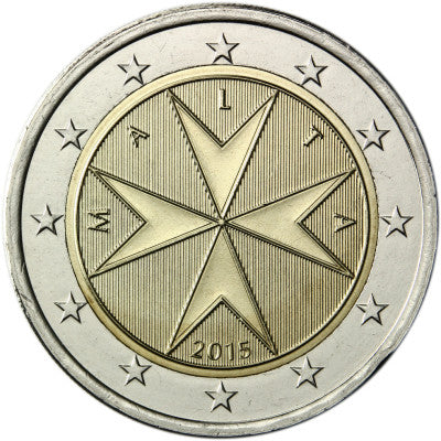 Malte 2 Euro 2015 bfr. Croix de Malte