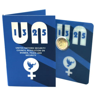 Malte 2 Euro 2022 Résolution 1325 « Femmes, paix et sécurité » en CoinCard