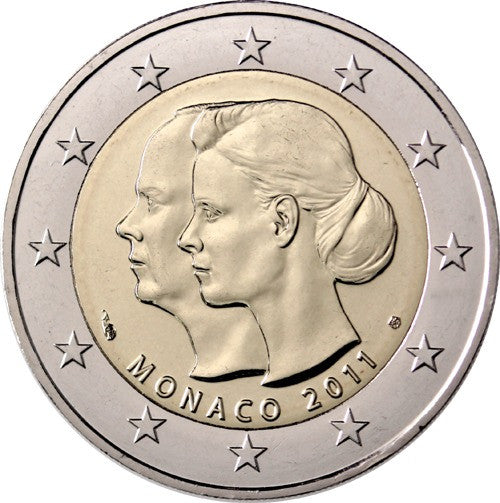 Monaco 2 Euro 2011 Mariage d'Albert II et Charlène dans une valise