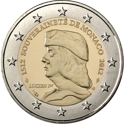 Monaco 2 euros 2012 Non circulé Lucien Ier - 500 ans de souveraineté