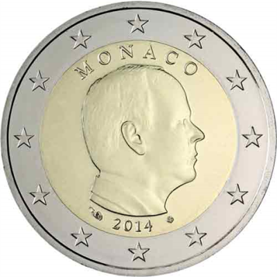Monaco 2 Euro 2014 Prince Albert II Grimaldi