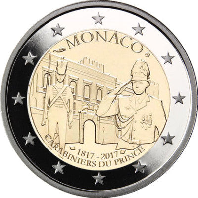 Monaco 2 Euro 2017 PP 200e anniversaire de la Compagnie princière des carabiniers