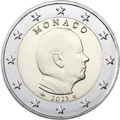 Monaco 2 Euro 2023 Prince Albert