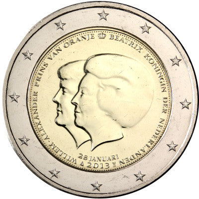 Pays-Bas 2 Euro 2013 bfr. Changement de trône Reine Beatrix