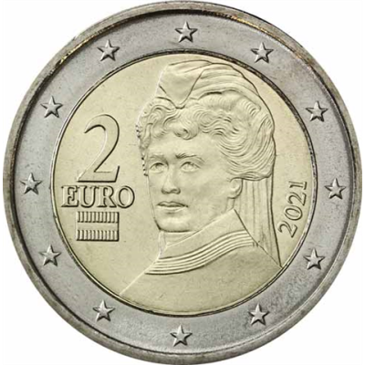 Autriche 2 Euro 2021 Bertha von Suttner