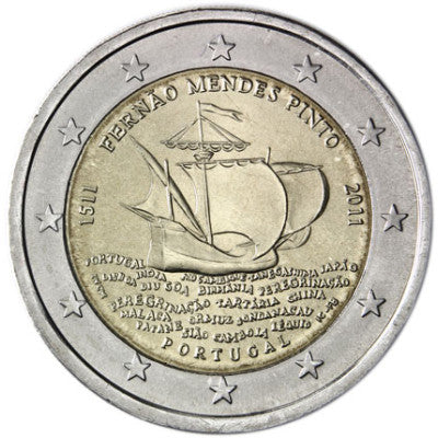 Portugal 2 euros 2011 bfr. Fernão Mendes Pinto