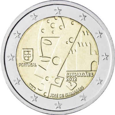 Portugal 2 Euro 2012 Fraîchement sorti de la banque Capitale Culturelle José de Guimarães