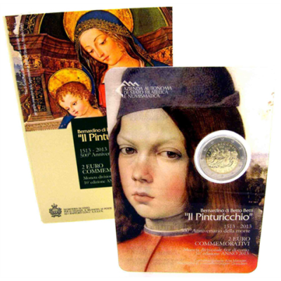 Saint-Marin 2 Euro 2013 - 500ème anniversaire de la mort de Pinturicchio