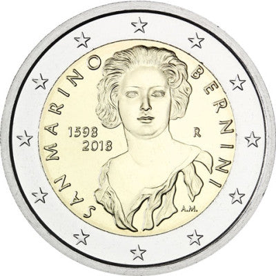 Saint-Marin 2 Euro 2018 "Lorenzo Bernini" en Coincard
