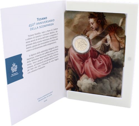 Saint-Marin 2 Euro 2026 - 450e anniversaire de la mort du Titien