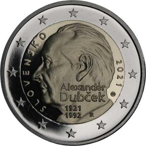 Slovaquie 2 Euro 2021 PP - Alexander Dubcek