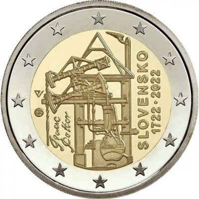 Slovaquie 2 Euro 2022 Construction de la première machine à vapeur