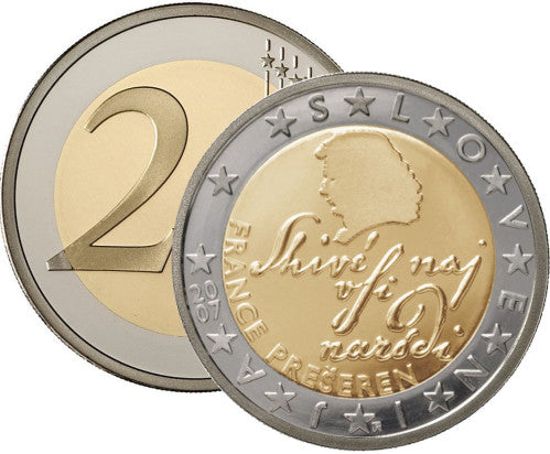 Slovénie 2 Euro 2011 bfr. France Préseren