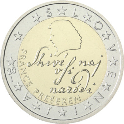 Slovénie 2 Euro 2016 Stgl. France Preseren