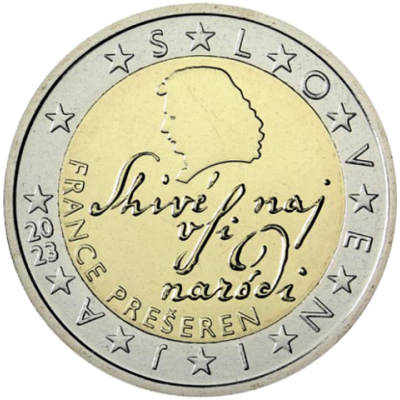 Slovénie 2 Euro 2023 France Preseren