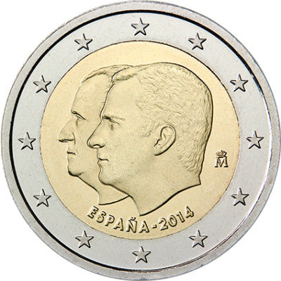 Espagne 2 Euro 2014 avant le changement de trône Juan Carlos et Felipe