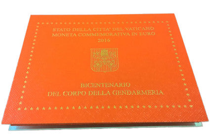 Vatican 2 Euro 2016 Stgl. 200 ans du corps de la gendarmerie dans la brochure